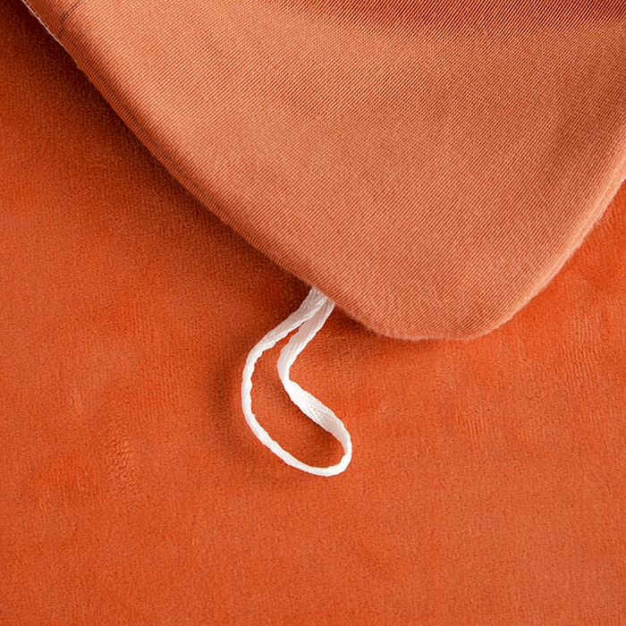 91家纺网 家纺一手货源 找家纺 绣女坊 2024新款高克重宝宝绒四件套 眷恋-橘色