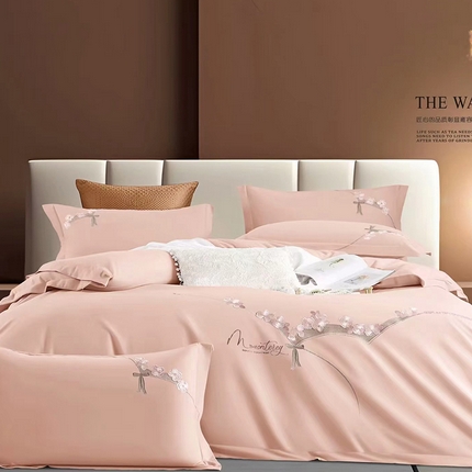 91家纺网 家纺一手货源 找家纺 （总）U品汇 2024新品生态加厚长绒棉纯棉绣花60S全棉磨毛刺绣四件套