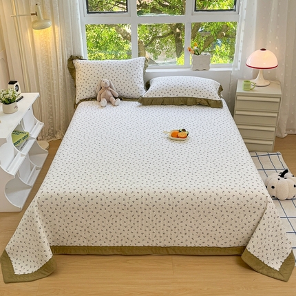 91家纺网 家纺一手货源 找家纺 （总）暖居 2024新款韩系大包边双面纯棉床盖