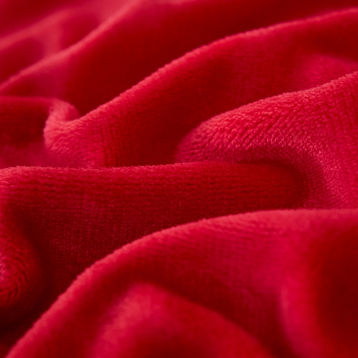 91家纺网 家纺一手货源 找家纺 绣女坊 2024新款牛奶绒220克-单被套 单被套-大红色