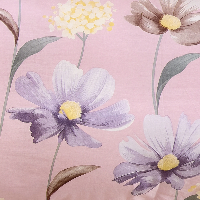 91家纺网 家纺一手货源 找家纺 2024新款全棉加牛奶绒四件套单被套系列-四件套 慕雅