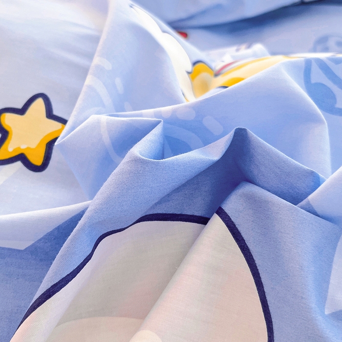 91家纺网 家纺一手货源 找家纺 2024新款全棉加牛奶绒四件套单被套系列-单被套 漫步太空