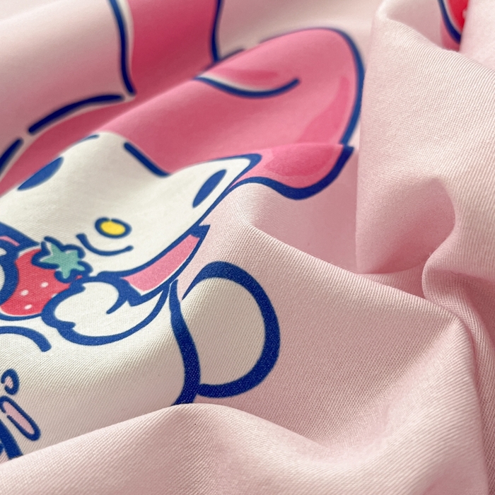 91家纺网 家纺一手货源 找家纺 （总）博雅 2024新款三丽鸥卡通系列全棉印花床笠