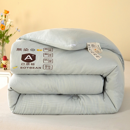 91家纺网 家纺一手货源 找家纺 2024新款泡泡棉冬被原棉提花大豆被 泡泡棉 灰色