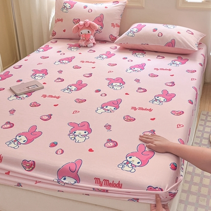 （总）博雅 2024新款三丽鸥卡通系列全棉印花床笠