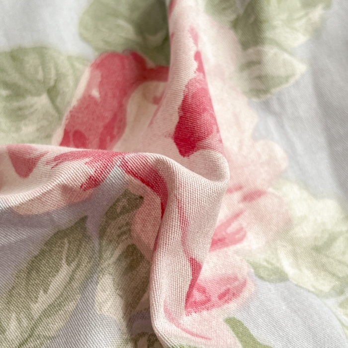 91家纺网 家纺一手货源 找家纺 琪格格纺织 2024新款纯棉13070小清新四件套 花漫晨-粉