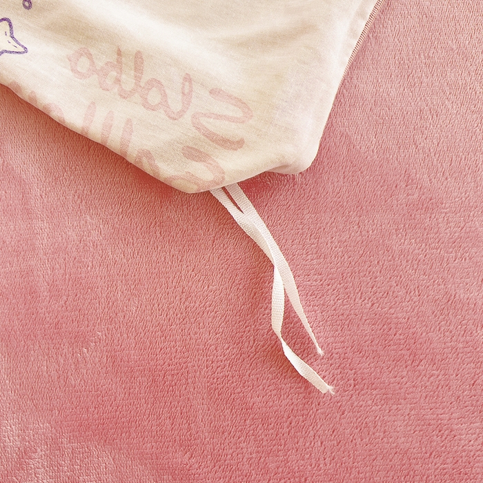 91家纺网 家纺一手货源 找家纺 2024新款全棉加牛奶绒四件套单被套系列-单被套 兔宝贝