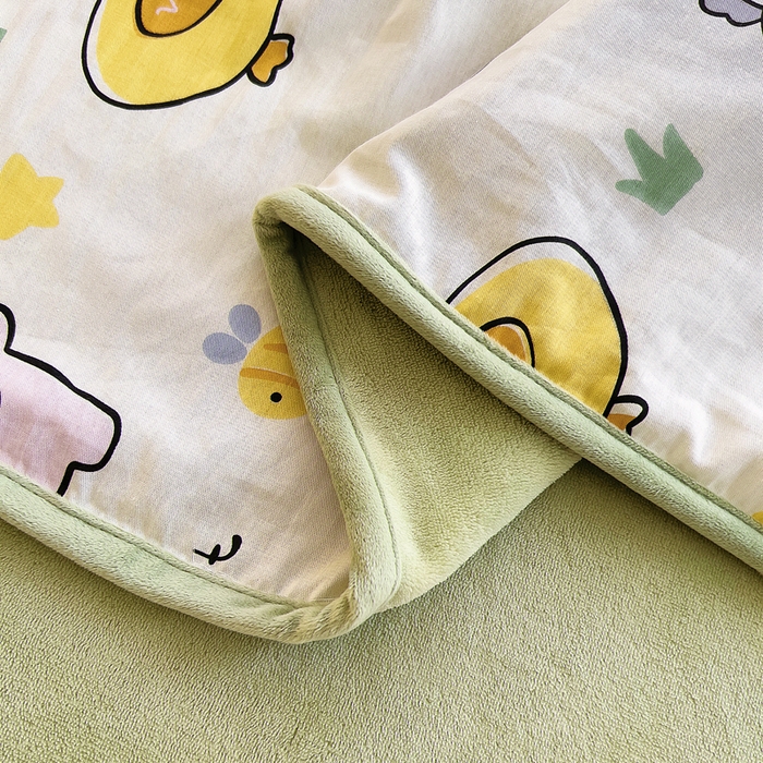 91家纺网 家纺一手货源 找家纺 2024新款全棉加牛奶绒四件套单被套系列-单被套 奇妙农场