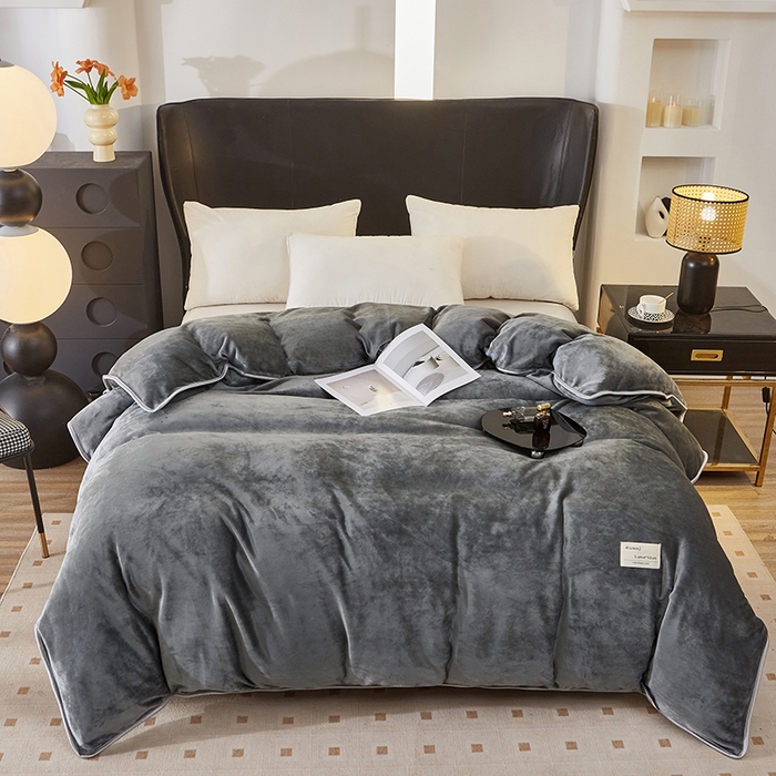 91家纺网 家纺一手货源 找家纺 （总）绣女坊 2024新款牛奶绒220克-单被套