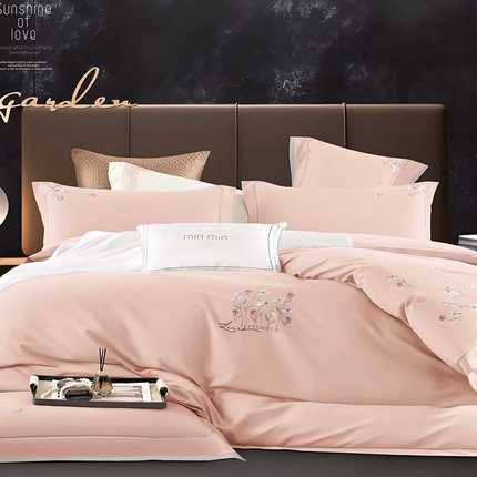 91家纺网 家纺一手货源 找家纺 （总）U品汇 2024新品生态加厚长绒棉纯棉绣花60S全棉磨毛刺绣四件套