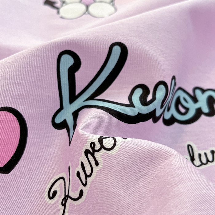 91家纺网 家纺一手货源 找家纺 博雅 2024新款三丽鸥卡通系列全棉印花床笠 库洛米爆米花可乐