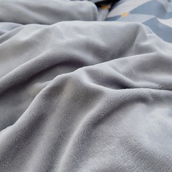 91家纺网 家纺一手货源 找家纺 2024新款全棉加牛奶绒四件套单被套系列-单被套 格韵空间