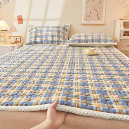 兄弟坊 2024新款牛奶绒印花床护垫床笠 床垫保护套 悠闲格调-床单款