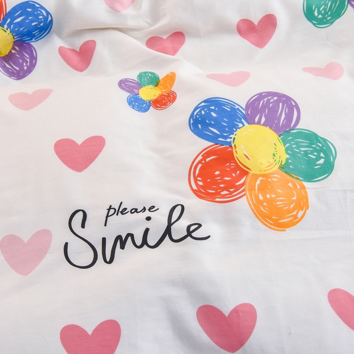 91家纺网 家纺一手货源 找家纺 2024新款全棉加牛奶绒四件套单被套系列-四件套 手绘浪漫