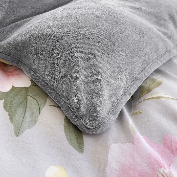 91家纺网 家纺一手货源 找家纺 2024新款全棉加牛奶绒四件套单被套系列-单被套 静谧花园