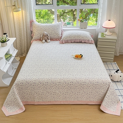 91家纺网 家纺一手货源 找家纺 （总）暖居 2024新款韩系大包边双面纯棉床盖