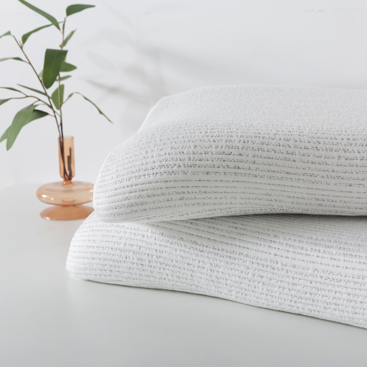 91家纺网 家纺一手货源 找家纺 境月枕芯坊 2024新款软回弹记忆棉枕芯 软回弹记忆棉枕-曲线款40*64*11cm