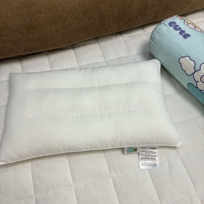 91家纺网 家纺一手货源 找家纺 2024新款A类133x72铂金全棉枕套枕头枕芯七彩童年系列 枕套+枕芯-实拍图 配套儿童枕芯