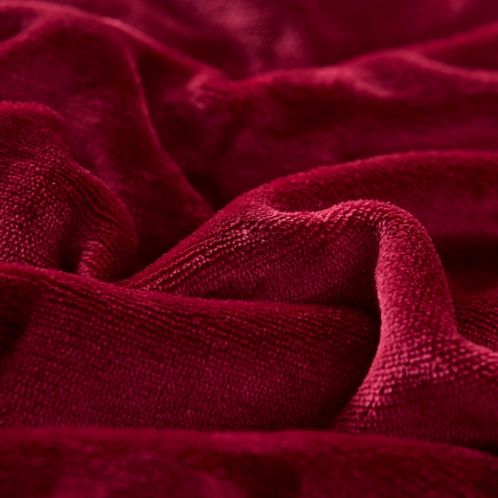 91家纺网 家纺一手货源 找家纺 绣女坊 2024新款牛奶绒220克-单被套 单被套-酒红色