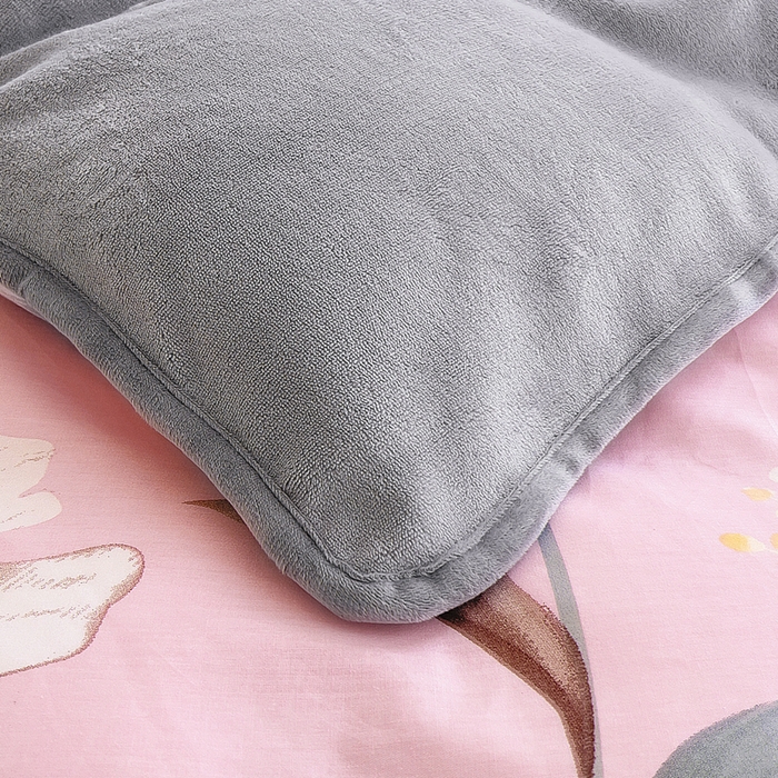 91家纺网 家纺一手货源 找家纺 2024新款全棉加牛奶绒四件套单被套系列-单被套 慕雅