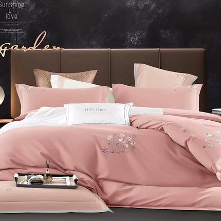 91家纺网 家纺一手货源 找家纺 （总）U品汇 2024新品生态加厚长绒棉纯棉绣花60S全棉磨毛刺绣四件套