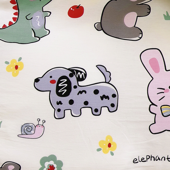 91家纺网 家纺一手货源 找家纺 2024新款全棉加牛奶绒四件套单被套系列-单被套 奇妙农场