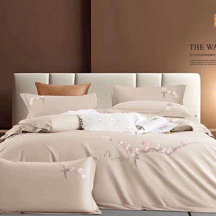 91家纺网 家纺一手货源 找家纺 （总）U品汇 2024新品生态加厚长绒棉纯棉绣花60S全棉磨毛刺绣四件套