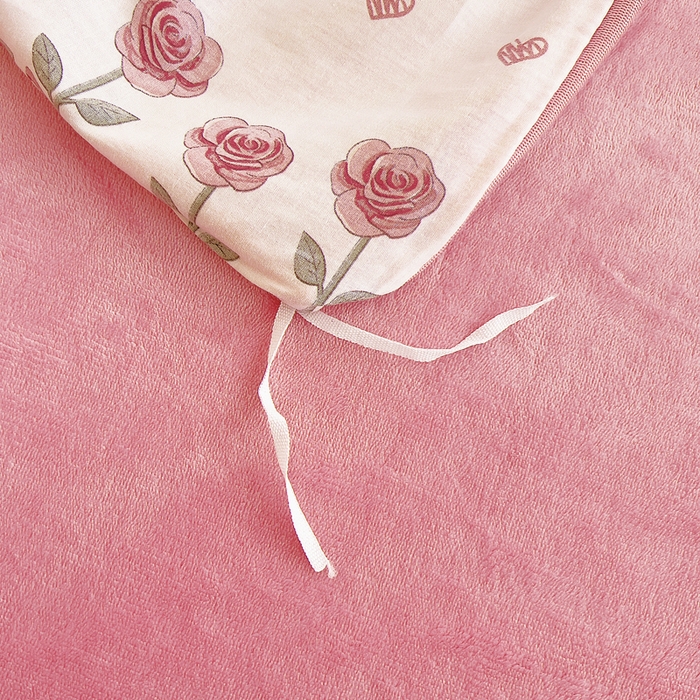 91家纺网 家纺一手货源 找家纺 2024新款全棉加牛奶绒四件套单被套系列-单被套 情缘