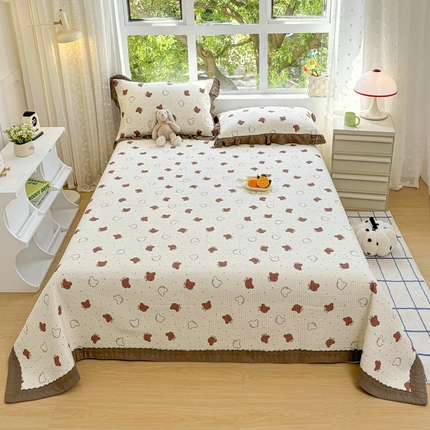 91家纺网 家纺一手货源 找家纺 （总）暖居 2024新款韩系大包边双面纯棉床盖