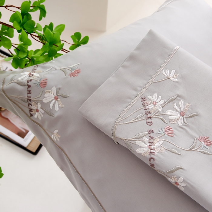 91家纺网 家纺一手货源 找家纺 （总）U品汇 2024新品生态加厚长绒棉纯棉绣花60S全棉磨毛刺绣四件套