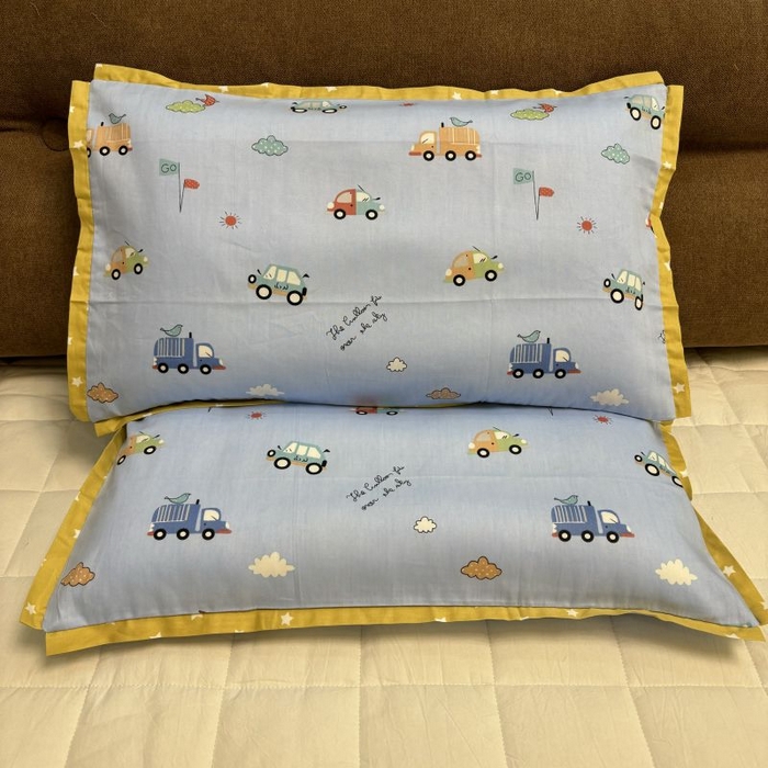 91家纺网 家纺一手货源 找家纺 2024新款A类133x72铂金全棉枕套枕头枕芯七彩童年系列 枕套+枕芯-实拍图 汽车之家