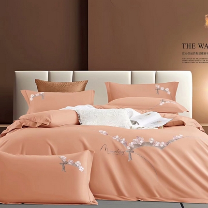 91家纺网 家纺一手货源 找家纺 （总）U品汇 2024新品生态加厚长绒棉纯棉绣花60S全棉磨毛刺绣四件套