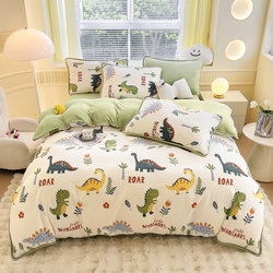 91家纺网 家纺一手货源 找家纺 （总）2024新款全棉加牛奶绒四件套单被套系列-四件套,草莓甜心,菲拉格,格韵空间,花语小兔,静谧花园,恐龙谷,恐龙家族,恋恋花语,漫步太空,蘑菇屋,慕雅,宁静生活,奇妙农场,俏皮猫,情缘,塞纳风尚,手绘浪漫,太空熊,兔宝贝,温婉佳人,笑脸草莓,幸运熊,熊猫乐园,字母熊,宝宝巴士,春萌,机智萌宠,小欢喜,薰衣草