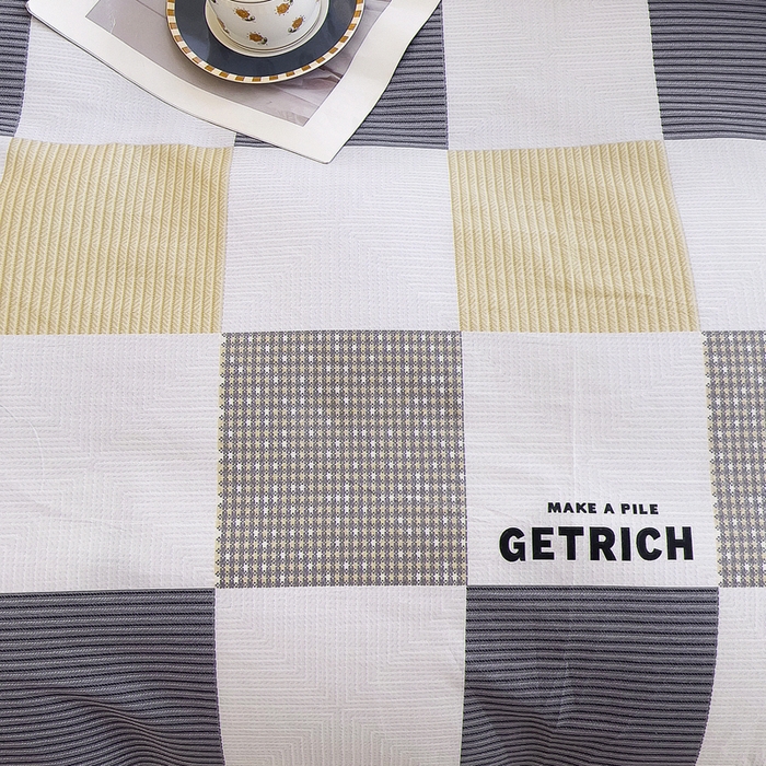 91家纺网 家纺一手货源 找家纺 2024新款全棉加牛奶绒四件套单被套系列-单被套 塞纳风尚