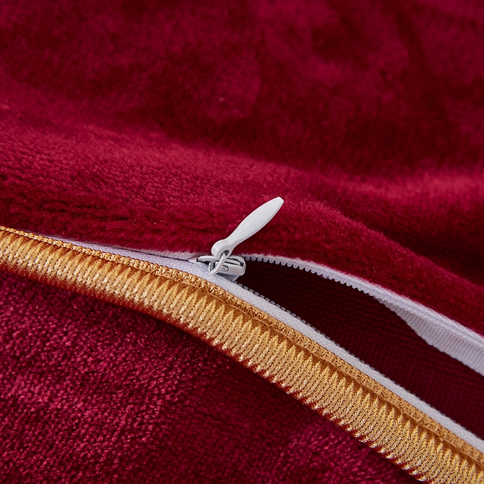 91家纺网 家纺一手货源 找家纺 绣女坊 2024新款牛奶绒220克-单被套 单被套-酒红色