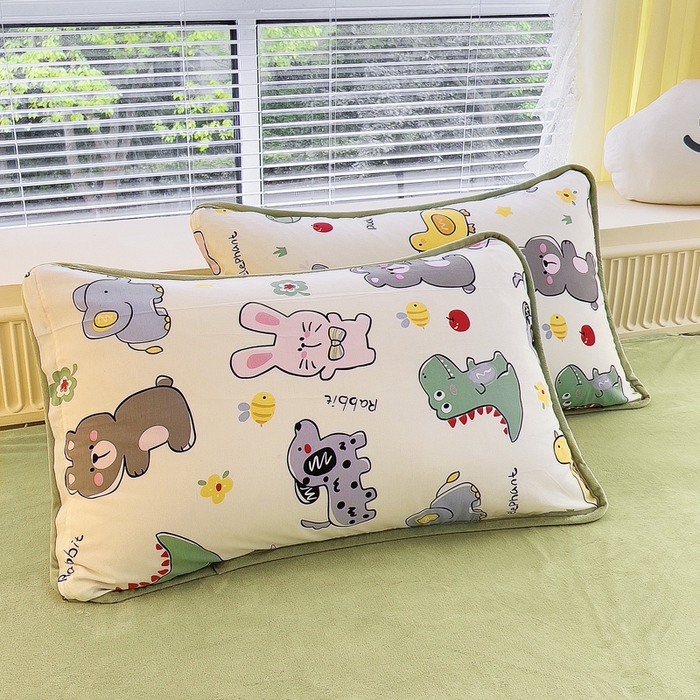 91家纺网 家纺一手货源 找家纺 2024新款全棉加牛奶绒四件套单被套系列-四件套 奇妙农场