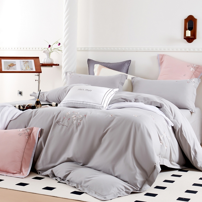 91家纺网 家纺一手货源 找家纺 （总）U品汇 2024新品生态加厚长绒棉纯棉绣花60S全棉磨毛刺绣四件套