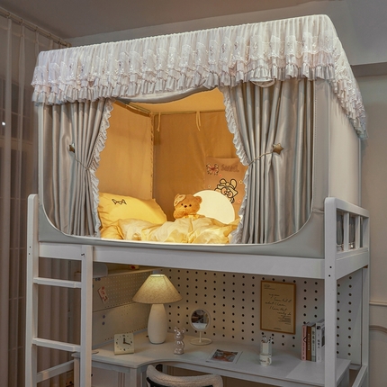 91家纺网 家纺一手货源 找家纺 （总）梦尔佳蚊帐 2024新款学生遮光花边款蚊帐-美好明天