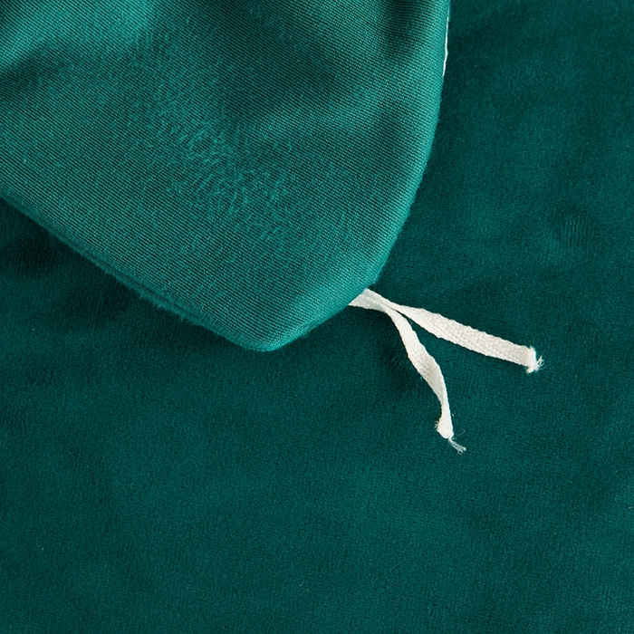 91家纺网 家纺一手货源 找家纺 绣女坊 2024新款高克重宝宝绒四件套 眷恋-绿色