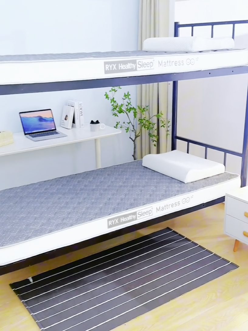 91家纺网 家纺一手货源 找家纺 顺发床垫 2025新款A类针织乳胶抗压棉乳胶床垫-学生款 菱形灰（白）-6cm