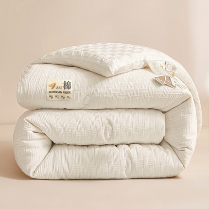 91家纺网 家纺一手货源 找家纺 （总）米米儿家纺 2025新款无印风水洗磨毛立体大豆纤维被被子被芯