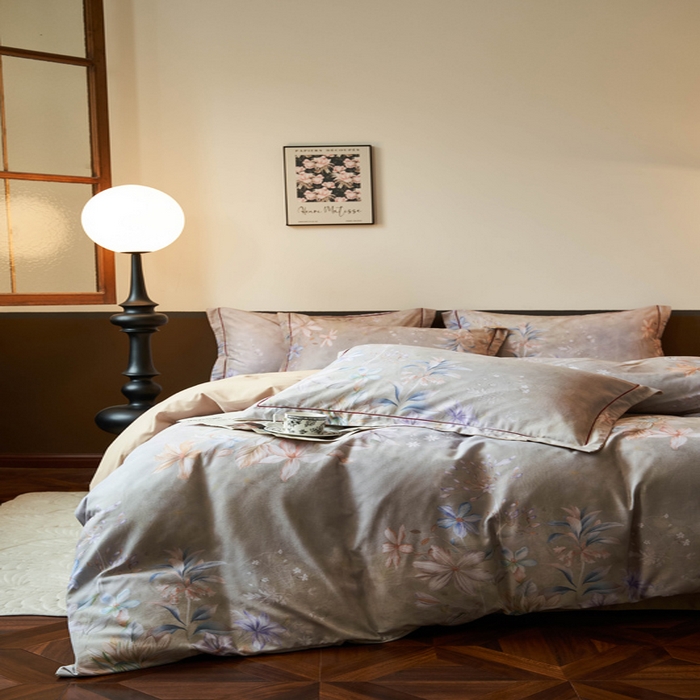 91家纺网 家纺一手货源 找家纺 宜家坊 2024新款全棉数码印花加厚磨毛【提供买家秀】 书香年华-绿