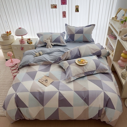 91家纺网 家纺一手货源 找家纺 （总）于果 2024新款13070全棉印花四件套