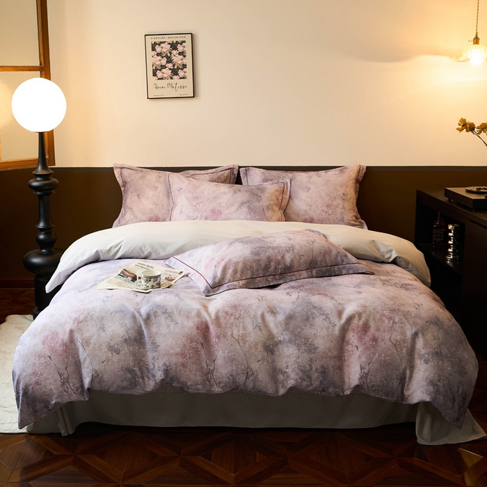 91家纺网 家纺一手货源 找家纺 宜家坊 2024新款全棉数码印花加厚磨毛【提供买家秀】 水墨青花