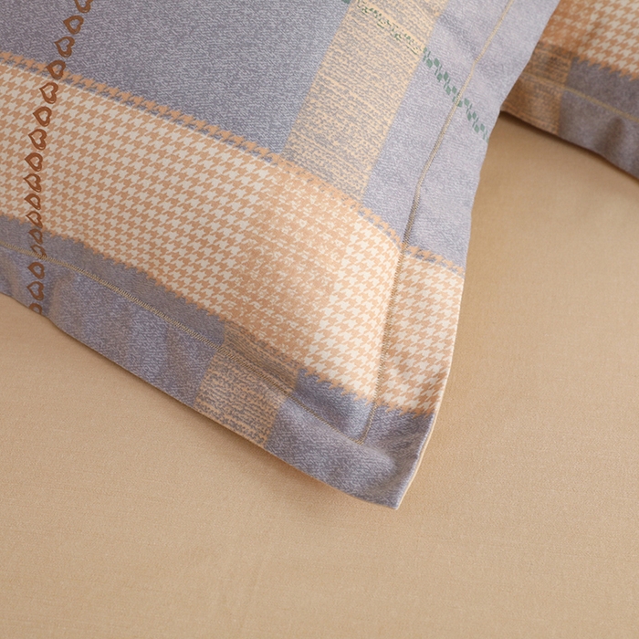 91家纺网 家纺一手货源 找家纺 巧玲珑2025新款AB版铂金生态四件套AB花香梦境-灰