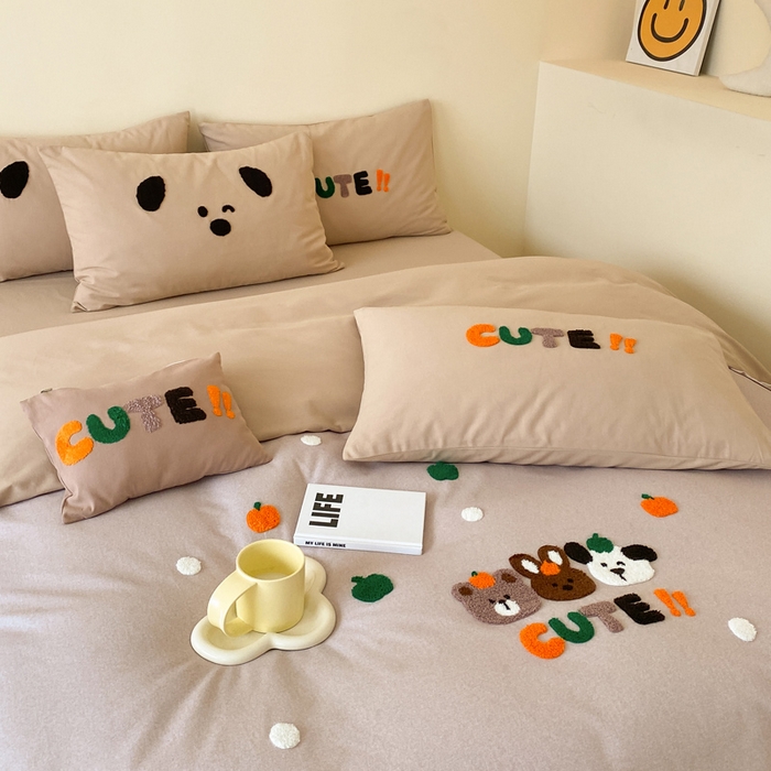 91家纺网 家纺一手货源 找家纺 宜家坊 2024全棉磨毛大版印加绣四件套【提供买家秀】 欢乐园