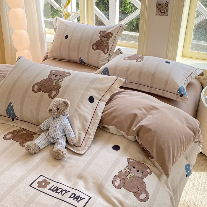 91家纺网 家纺一手货源 找家纺 宜家坊 2024全棉ins风小清新加厚磨毛【提供质检报告】 安妮