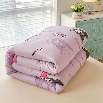 91家纺网 家纺一手货源 找家纺 U被家纺 2025新款【正版授权】三丽鸥系列针织豆豆四季被 【正版授权】玉桂狗-蓝