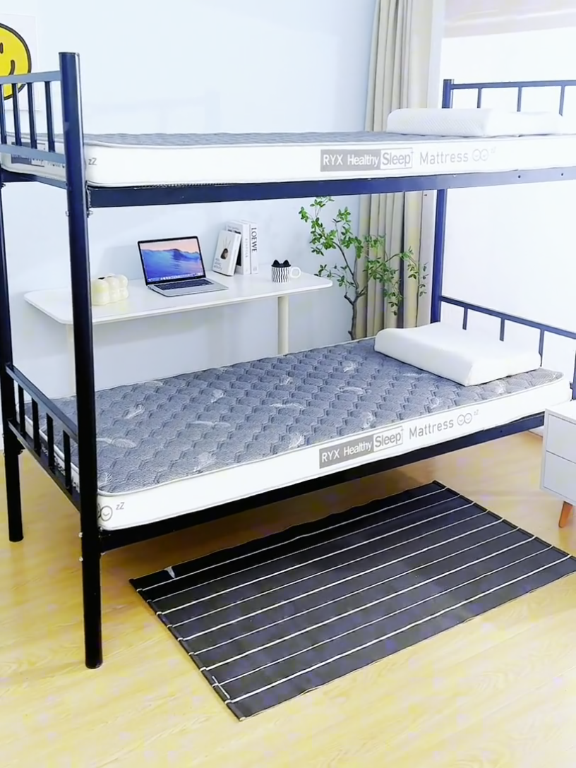 91家纺网 家纺一手货源 找家纺 顺发床垫 2025新款A类针织乳胶抗压棉乳胶床垫-学生款 羽毛灰（白）-6cm