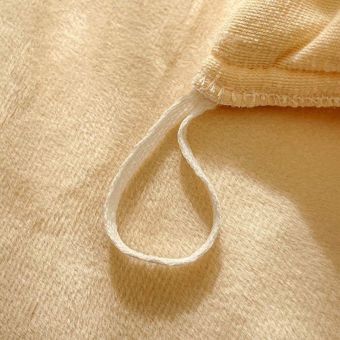 91家纺网 家纺一手货源 找家纺 梵克保罗 2024新款卡通韩版婴儿绒绣花四件套熊宝贝-米